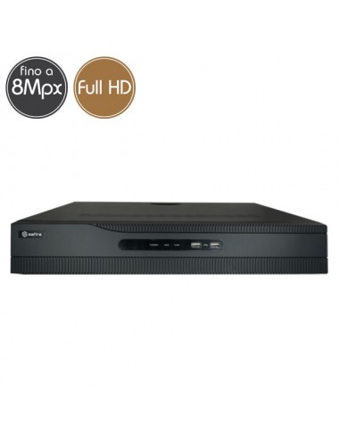 Videorecorder IP NVR SAFIRE 32 - 8 Megapixel / Full HD - Alarms RAID Ultra HD 4K