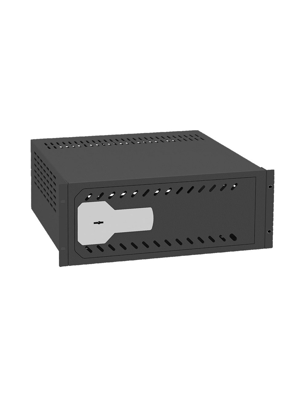 1U rack DVR safe - Rack 19" - Specification for CCTV - mechanical security lock