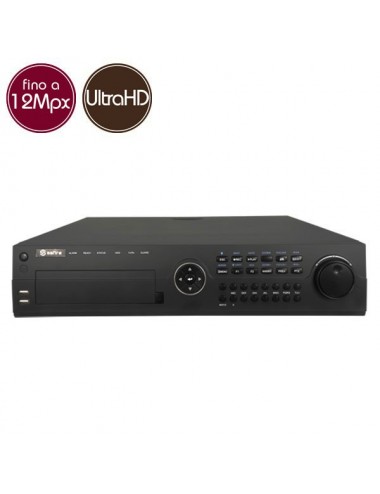 Videorecorder IP NVR SAFIRE 64 - 12 Megapixel / Full HD - Alarms RAID Ultra HD 4K
