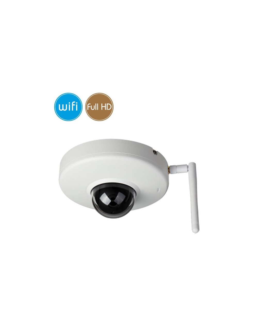 Dome camera wireless IP WiFi Pan Tilt - Full HD (1080p) - SONY Ultra Low Light - microSD