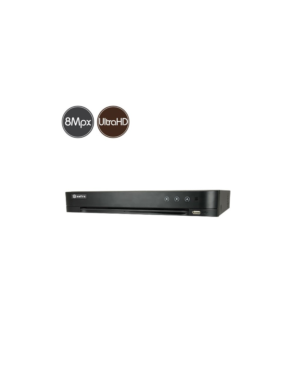Hybrid HD Videorecorder SAFIRE - DVR 8 channels 8 Megapixel Ultra HD 4K - HDMI