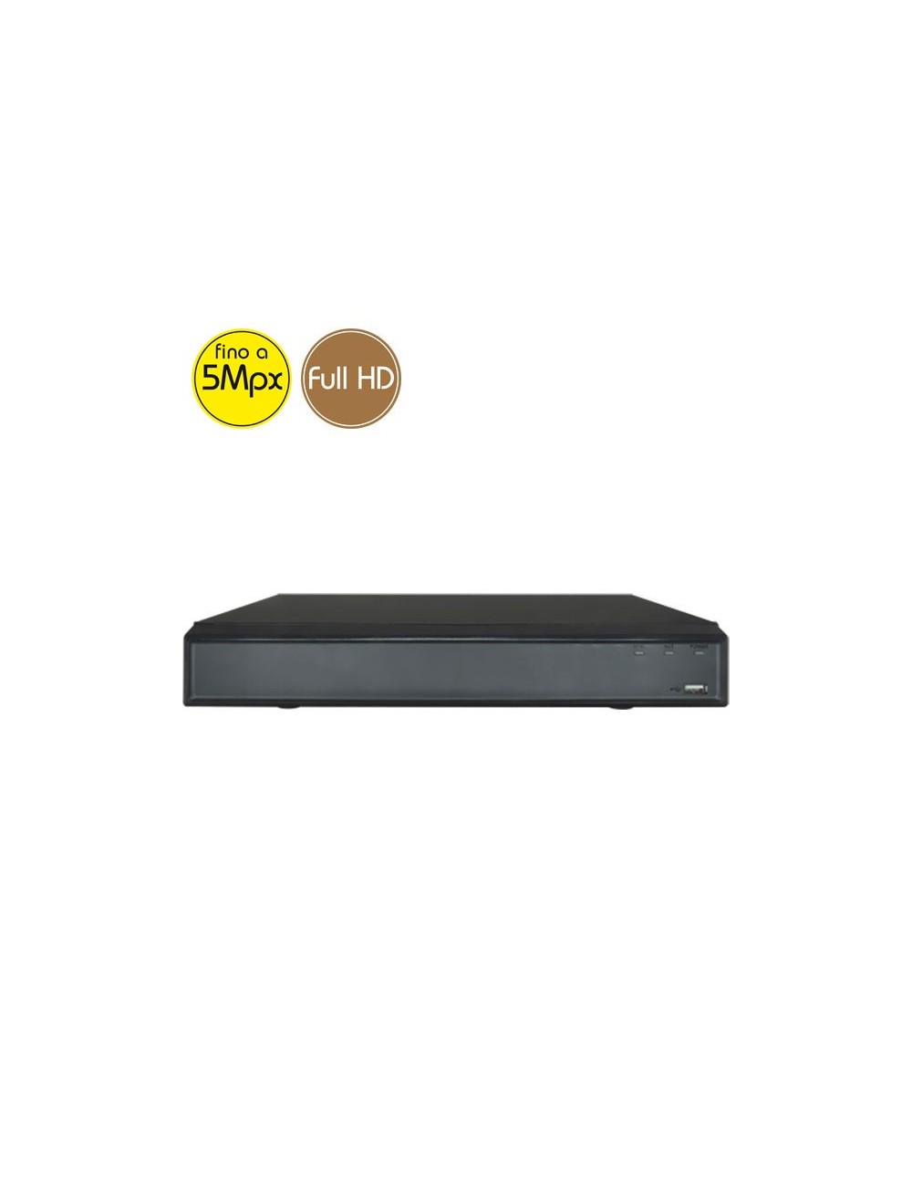 Videoregistratore HD ibrido - DVR 4 canali 5 Megapixel - VGA HDMI