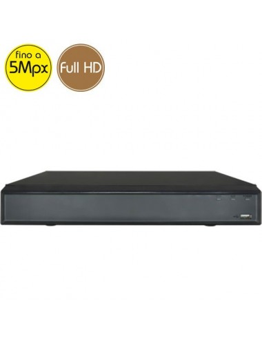 Videoregistratore HD ibrido - DVR 8 canali 5 Megapixel - ALLARMI VGA HDMI