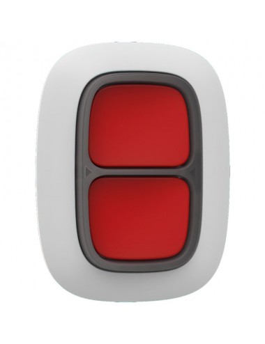 Doppio pulsante antipanico wireless smart button Ajax bianco
