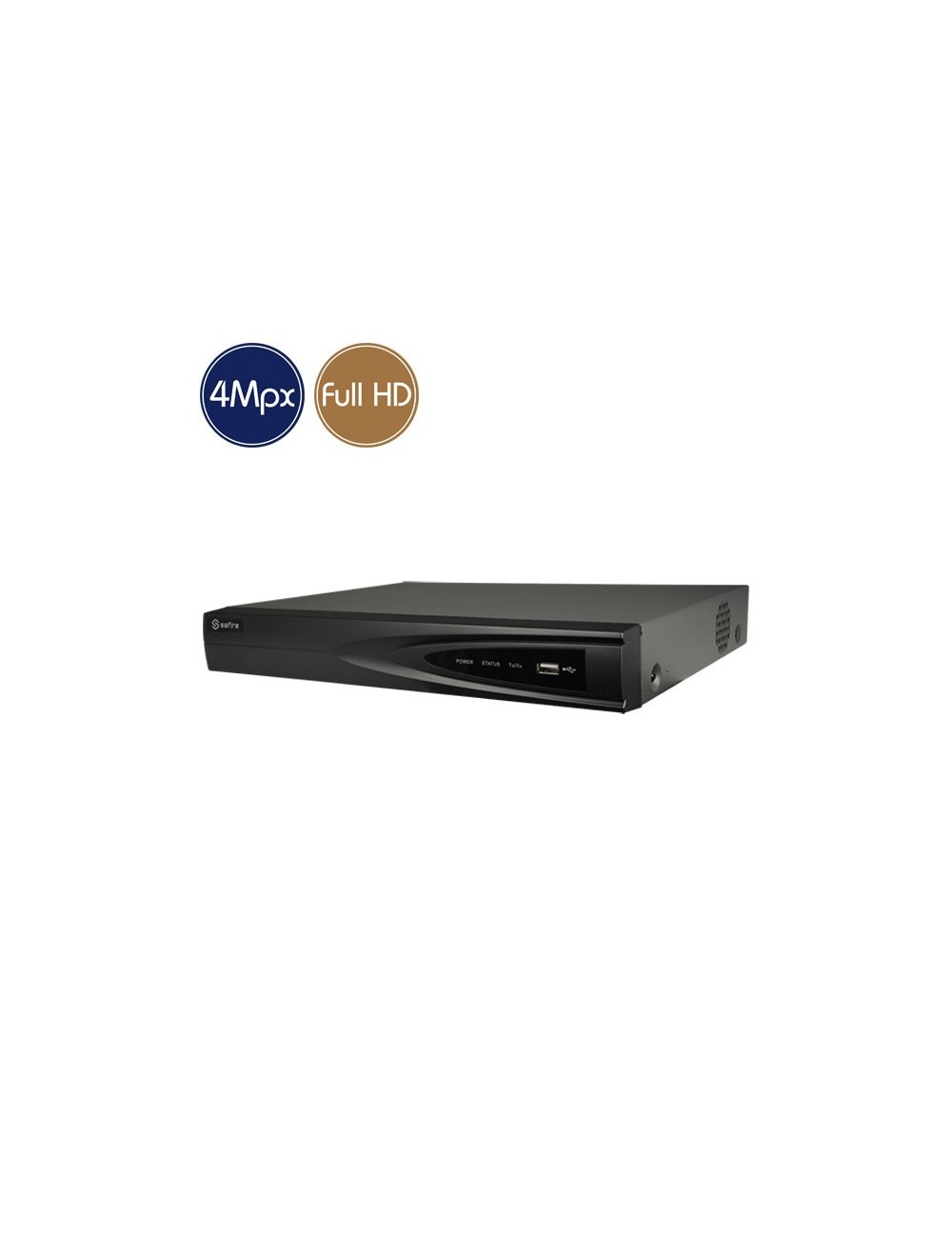 Hybrid HD Videorecorder SAFIRE - DVR 16 channels 4 Megapixel - VGA HDMI