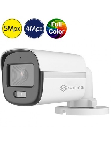 Telecamera HD SAFIRE a colori di notte - 5 e 4 Megapixel - Microfono - IR 20m