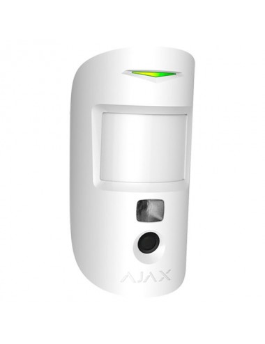 Rilevatore di movimento con fotocamera PIR wireless Ajax bianco