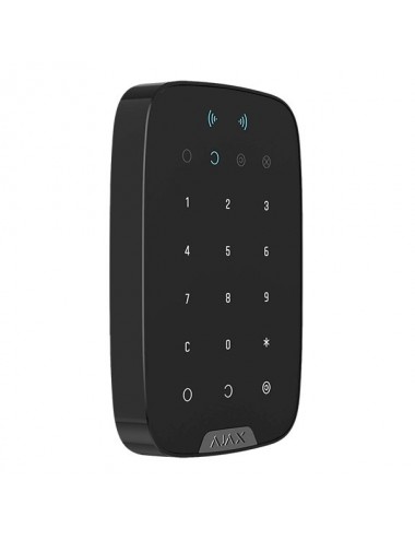 Tastiera indipendente che supporta carte e portachiavi contactless wireless Ajax nero