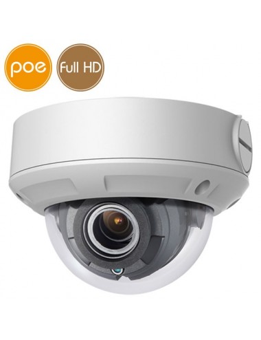 Telecamera dome IP SAFIRE PoE - Full HD (1080p) - Varifocale 2.8-12mm - IR 30m