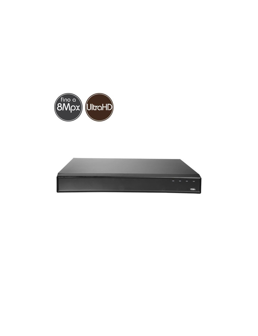 Videoregistratore IP NVR 16 - 12 Megapixel / Full HD - ALLARMI Ultra HD 4K