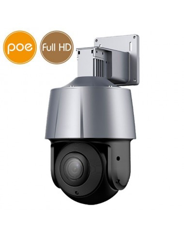 Camera IP PoE PTZ - Full HD - Ultra Low Light - Zoom 4X - IR 30m