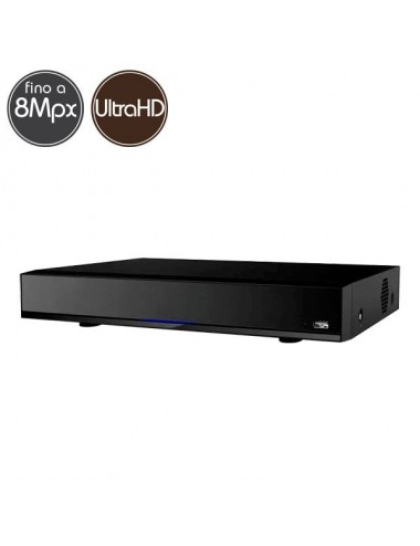 Videoregistratore HD ibrido - DVR 8 canali 8 Megapixel Ultra HD 4K - Allarmi - VGA HDMI