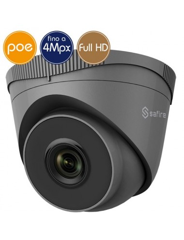 Telecamera dome IP SAFIRE PoE - 4 Megapixel / Full HD (1080p) - IR 30m